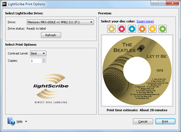 Lightscribe software s windows 10 64