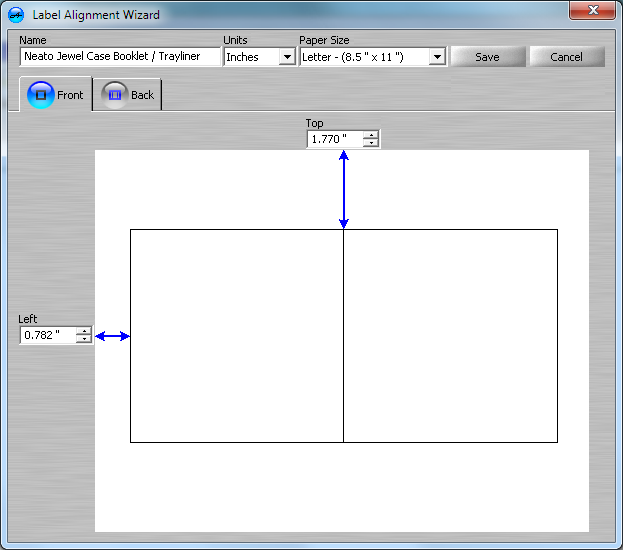 cd case template inches